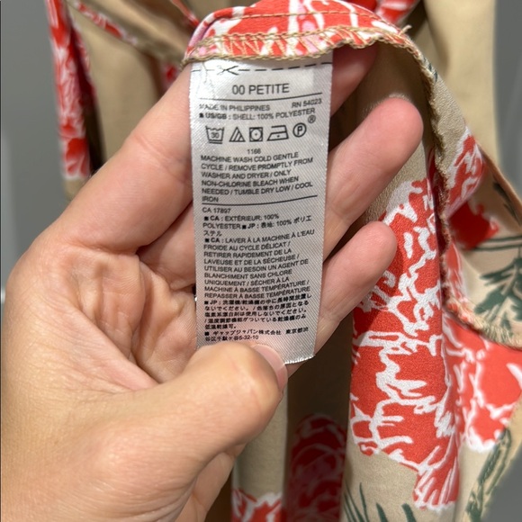 Banana Republic Red Pink Tie Front Sundress - Picture 5 of 5